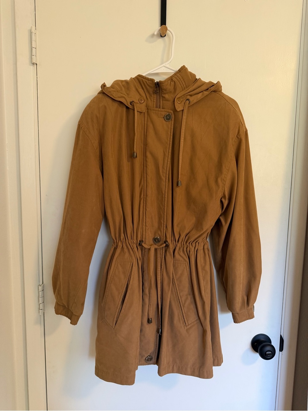 Women's Fleet Street Drawstring Hooded Jacket - Brown